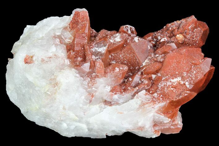 Natural, Red Quartz Crystal Cluster - Morocco #101021